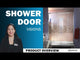 DreamLine Visions 56-60 in. W x 60 in. H Sliding Tub Door and White Wall Kit in Brushed Nickel