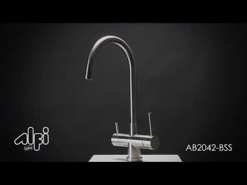 ALFI brand AB2042-BSS Brushed Stainless Steel Kitchen Faucet/Drinking Water