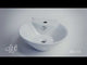 ALFI brand ABC113 White 17" Round Wall Mounted Ceramic Sink with Faucet Hole