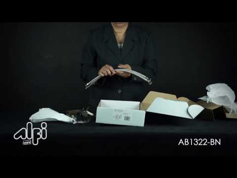 ALFI brand AB1322-BN Brushed Nickel Modern Widespread Bathroom Faucet