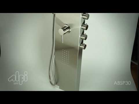 ALFI brand ABSP30 Stainless Steel Shower Panel with 2 Body Sprays