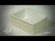 ALFI brand AB2317 23" White Fireclay Undermount Kitchen Sink