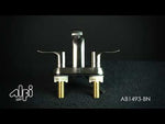 ALFI brand AB1493-BN Brushed Nickel Two-Handle 4'' Centerset Bathroom Faucet