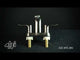 ALFI brand AB1493-BN Brushed Nickel Two-Handle 4'' Centerset Bathroom Faucet
