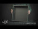 ALFI brand 16" x 16" Black Matte Stainless Steel Square Single Shelf Bath Shower Niche