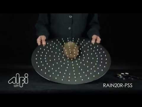 ALFI brand RAIN20R-PSS 20" Round Polished Solid Stainless Steel Ultra Thin Rain Shower Head