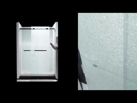 MAAX 139953-810-084-000 Duel Alto Return Panel for 32 in. Base with Clear glass in Chrome