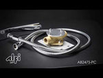 ALFI brand AB2475-PC Polished Chrome Single Hole Floor Mounted Tub Filler