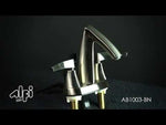 ALFI brand AB1003-BN Brushed Nickel Two-Handle 4'' Centerset Bathroom Faucet