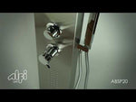 ALFI brand ABSP20 Modern Stainless Steel Shower Panel with 2 Body Sprays