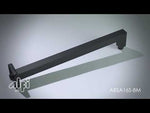 Black Matte 16" Square Wall Shower Arm