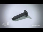 Black Matte 6" Square Ceiling Shower Arm