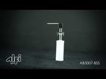 ALFI brand AB5007-BSS Modern Square Brushed Stainless Steel Soap Dispenser