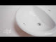 ALFI brand ABC802 White 21" Round Drop In Ceramic Sink with Faucet Hole