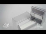 ALFI brand ABTP77-BSS Brushed Stainless Steel Recessed Toilet Paper Holder with Cover