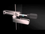 MAAX 139575-900-340-000 Reveal Sleek 71 32 ½-35 ½ x 71 ½ in. 8mm Pivot Shower Door for Alcove Installation with Clear glass in Matte Black