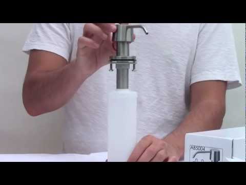 ALFI brand AB5004-BSS Solid Brushed Stainless Steel Modern Soap Dispenser
