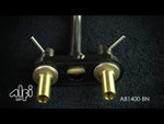 ALFI brand AB1400-BN Brushed Nickel Two-Handle 4'' Centerset Bathroom Faucet