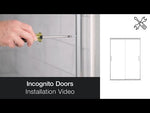 MAAX 135335-900-305-000 Incognito 76 56-59 x 76 in. 8mm Bypass Shower Door for Alcove Installation with Clear glass in Brushed Nickel
