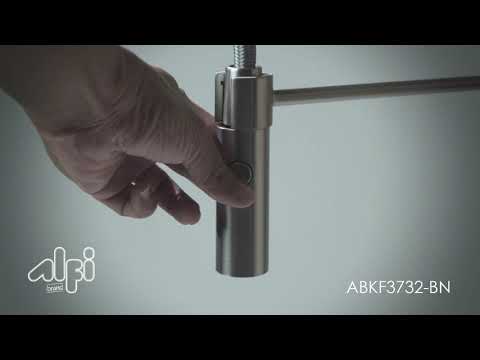 Brushed Nickel Commercial Spring Kitchen Faucet