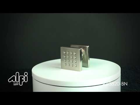ALFI brand AB3820-BN Brushed Nickel 2" Square Adjustable Shower Body Spray