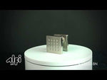 ALFI brand AB3820-BN Brushed Nickel 2" Square Adjustable Shower Body Spray