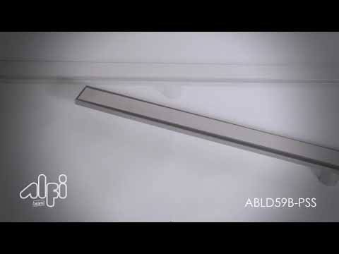 ALFI brand 59" Polished Stainless Steel Linear Shower Drain with Solid Cover