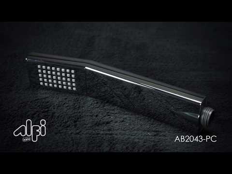 ALFI brand AB2843-PC Polished Chrome Single Hole Floor Mounted Waterfall Tub Filler