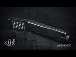 ALFI brand AB2843-PC Polished Chrome Single Hole Floor Mounted Waterfall Tub Filler