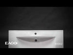 EAGO BH002 White Ceramic 40"x19" Rectangular Drop In Sink