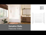 MAAX 107180-000-270-000 Versaline 60 in. Alcove Wall Kit - Subway in White