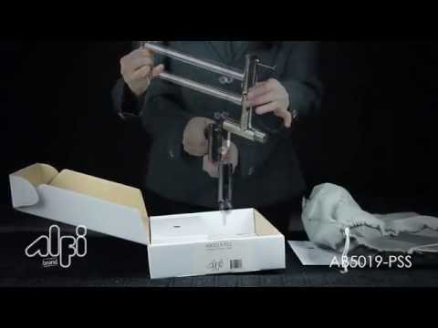 ALFI brand AB5019-PSS Polished Stainless Steel Retractable Pot Filler Faucet