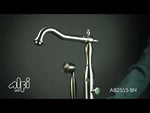 ALFI brand AB2553-BN Brushed Nickel Free Standing Floor Mounted Bath Tub Filler