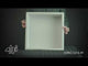 ALFI brand 16" x 16" White Matte Stainless Steel Square Single Shelf Bath Shower Niche