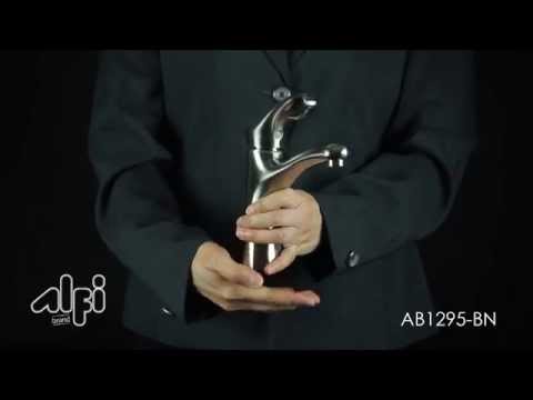 ALFI brand AB1295-BN Brushed Nickel Single Lever Bathroom Faucet