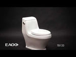 EAGO TB133 Single Flush One Piece Ceramic Toilet