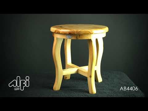 ALFI brand AB4406 11" Cedar Wood Round  Stool Multi-Purpose Accessory