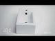 ALFI brand ABC116 White 20" Small Rectangular Wall Mounted Ceramic Sink with Faucet Hole