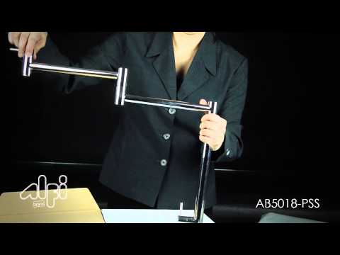 ALFI brand AB5018-PSS Polished Stainless Steel Retractable Pot Filler Faucet