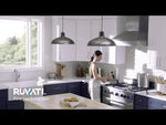 Ruvati 33 inch Fireclay Black Farmhouse Kitchen Sink Bow Front Curved Apron Single Bowl - RVL2398BK