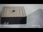 ALFI brand ABC903-BM Black Matte 16" Modern Square Above Mount Ceramic Sink