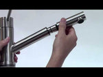 ALFI brand AB2025-BSS Solid Brushed Stainless Steel Pull Out Single Hole Kitchen Faucet
