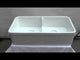 ALFI brand AB5123-W White 32" Short Wall Double Bowl  Lip Apron Fireclay Farmhouse Kitchen Sink
