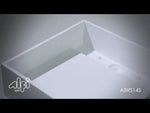 14" Square White Matte Solid Surface Resin Sink