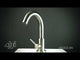 ALFI brand AB2503-BN Brushed Nickel Deck Mounted Tub Filler with Hand Held Showerhead