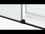 MAAX 137681-900-305-000 Outback 55 ¼ - 58 ½ x 70 ½ in. 8mm Sliding Shower Door for Alcove Installation with Clear glass in Brushed Nickel