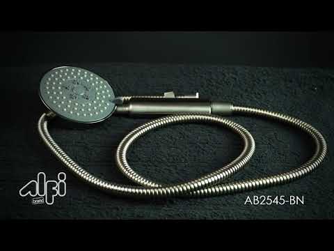 ALFI brand AB2545-BN Brushed Nickel Round Style 2 Way Thermostatic Shower Set
