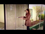 MAAX 136883-900-305-000 Reveal 71 51 ½-54 ½ x 71 ½ in. 8mm Pivot Shower Door for Alcove Installation with Clear glass in Brushed Nickel