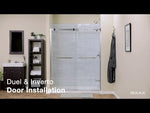MAAX 136271-900-340-000 Duel 44-47 x 70 ½-74 in. 8 mm Bypass Shower Door for Alcove Installation with Clear glass in Matte Black