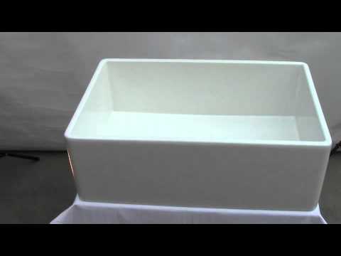 ALFI brand AB510-W White 30" Contemporary Smooth Apron Fireclay Farmhouse Kitchen Sink